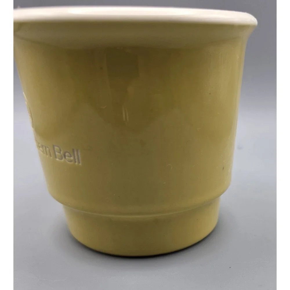 Vintage Southwestern Bell Telephone Mug Yellow Bell System Logo Advertising Cup